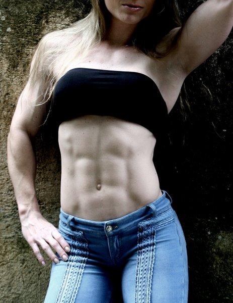 Tagged as muscle girl muscular girl stomach
